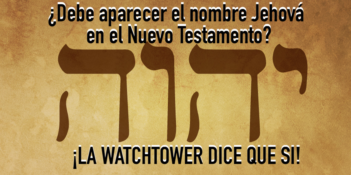 Jehova en el NT